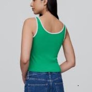 NWT Gap Green Sleeveless Crop Top Size M